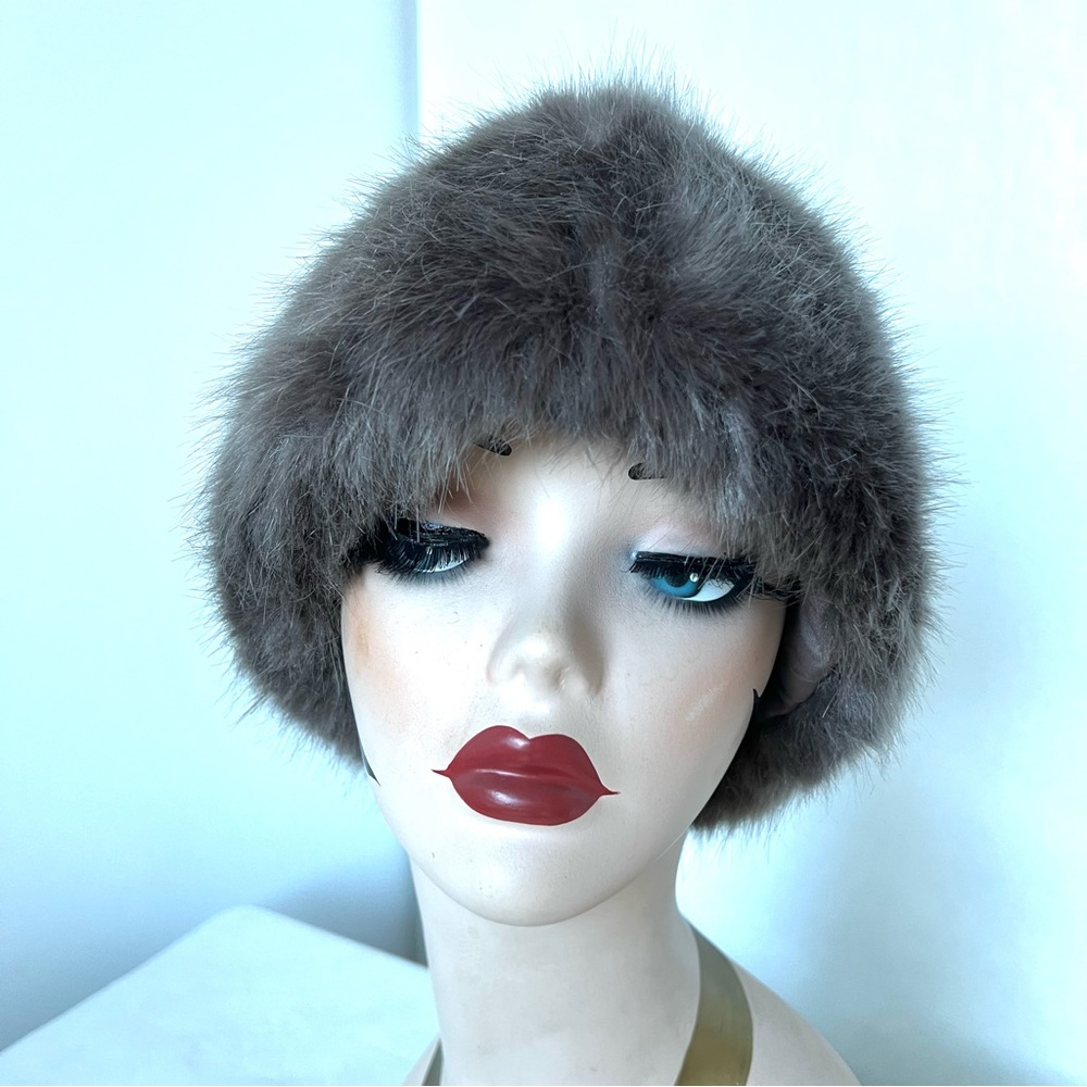 Faux Fur Gray Hat